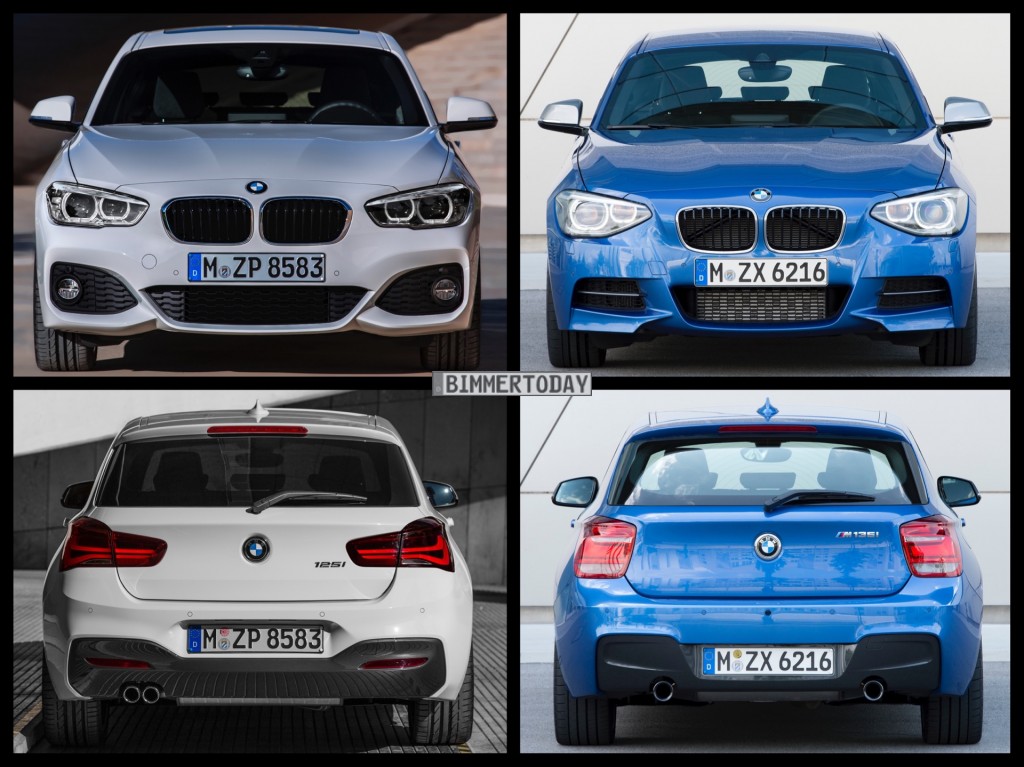 Как отличить bmw. Фейслифт BMW f20. BMW f20 2017. BMW 1er f20 Facelift. BMW f20 Рестайлинг.