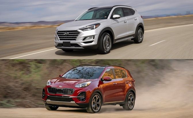 Какой кроссовер лучше. Hyundai Tucson 2020 vs Kia Sportage. Sportage vs Tucson. Kia Sportage vs Hyundai. Кия Туксон 2020.