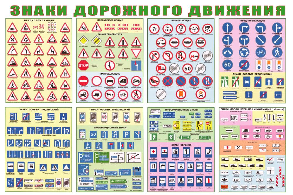 Дорожные знаки калуга карта