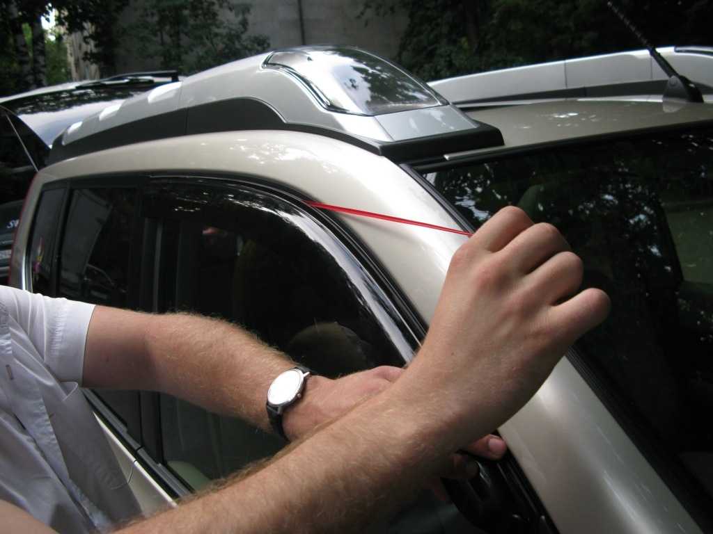 Как установить дефлекторы автомобиля