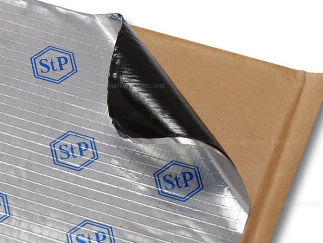 Вибропласт М1 STP лист открывают от покрытия