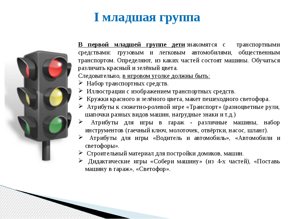 Проект во второй младшей группе по пдд долгосрочный