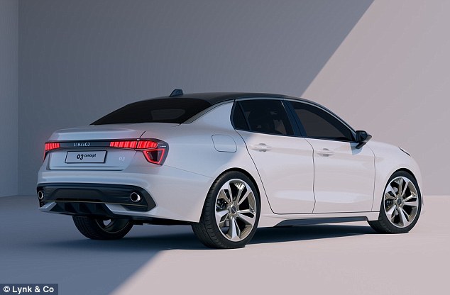 The brand will also launch an 03 saloon car, seen here in concept form