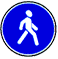 Пешеходная дорожка - дорожный знак 4.5.1