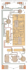 схема указателей поворота аварийки 2106