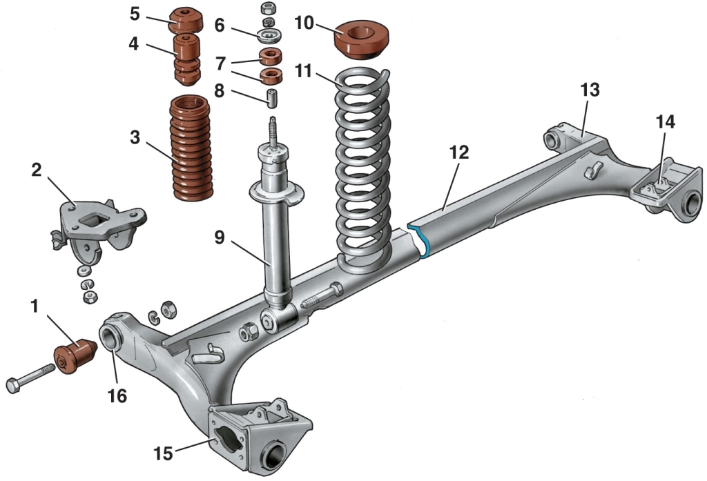Детали задней подвески