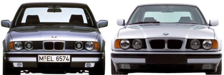 BMW E34 отличия - Дорестайлинг vs Рестайлинг