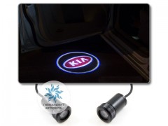 Подсветка дверей автомобиля: проекция логотипа KIA